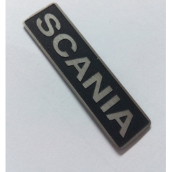 LOGO scania metal plate 10x38x1mm for model use 