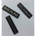 LOGO MAN TGX TGA  56325 metal plate 10x38x1mm for model use 