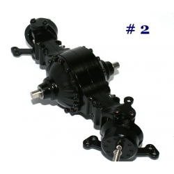 1/14 rc car truck parts for Tamiya 4X4 6X4 all Metal steering Axle #2 w/ diff lock