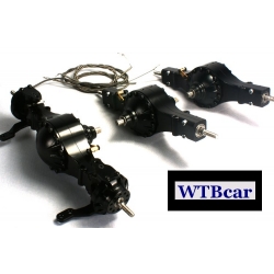 1/14 rc car truck parts for Tamiya 6x6 all Metal steering Axle #1 + #3 + #4  w/ diff lock**