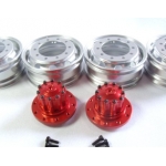 1/14 RC car option CNC RED metal Rear wheels for one axle 