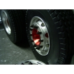 1/14 rc car truck 1 pair CNC wheels front wheel for Tamiya Actros red
